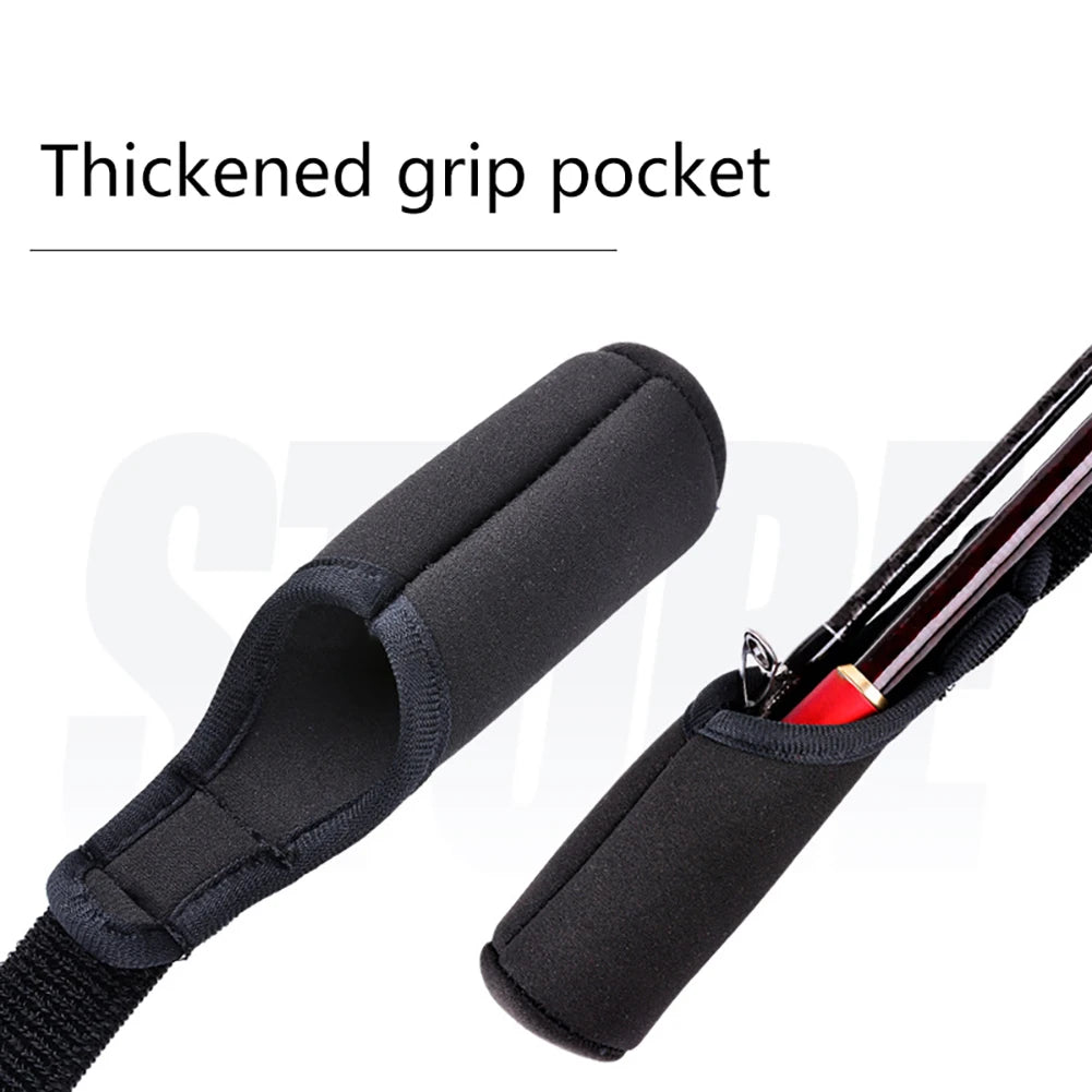1-10PCS Fishing Rod Protection Sleeves Luya Bundle Rod Belt Adjustable