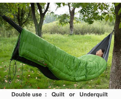 Sleeping Bag Down Hammock Underquilt Down Camping Quilt Sleeping Bag