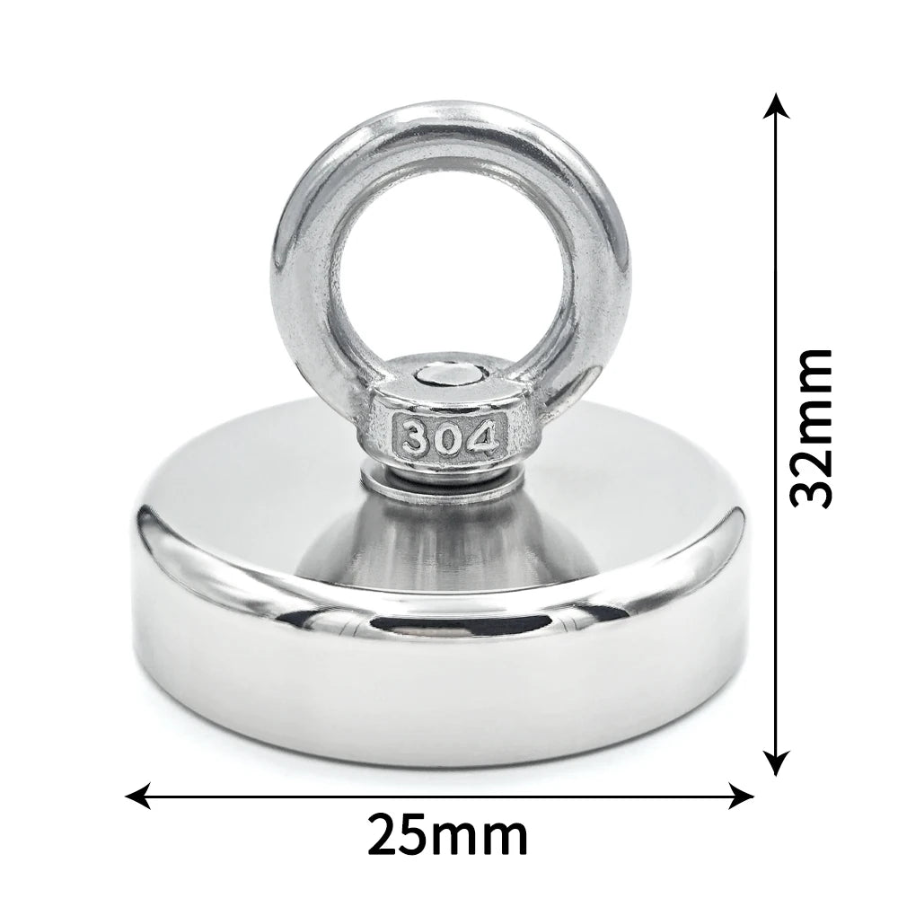 D16~D42mm Super Strong Neodymium Fishing Hook N52 Heavy Duty Rare Earth Neodymium