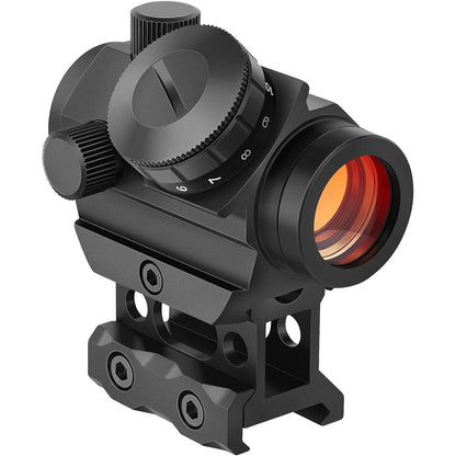 2MOA Red Dot Sight 1x25mm Reflex Sight Waterproof & Shockproof & Fog-Proof with 1 inch Riser Mount