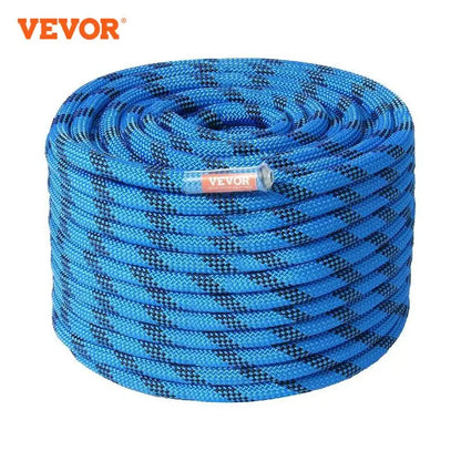 VEVOR 12.7mm Static Climbing Rope 125/150/200ft Outdoor Rock Climbing Rope 30KN Breaking