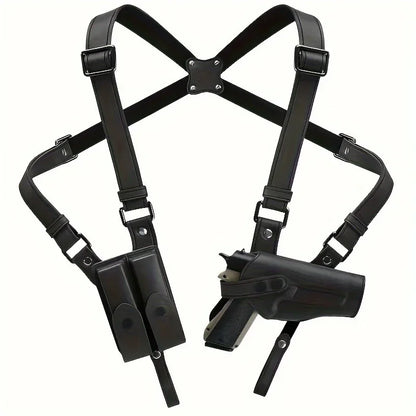 New Universal Vertical Shoulder Strap Holster Type 92 1911 Leather