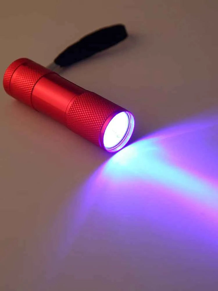 Mini Flashlight with Rope Professional Purple Light